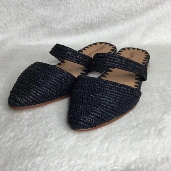 NWOT Milsouls Handmade Backless Woven Raffia Mule - Picture 2 of 6